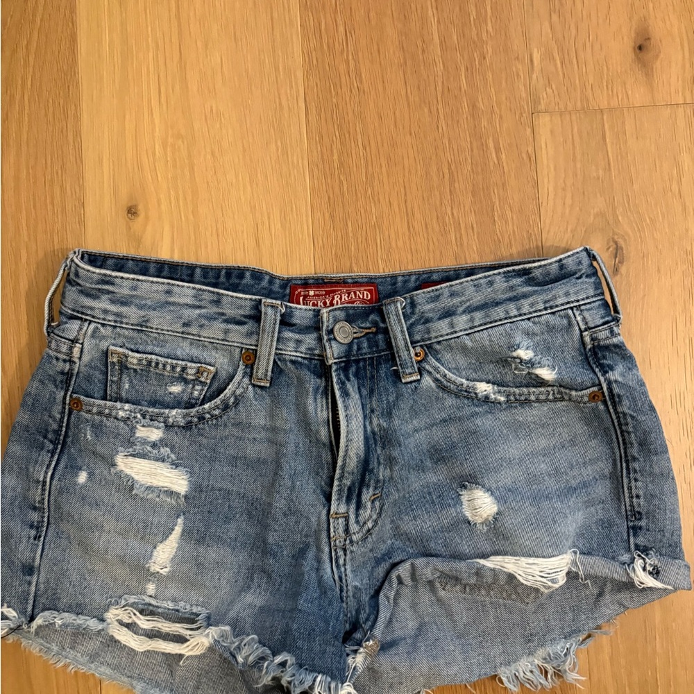 Lucky Brand Women’s Distressed Denim Shorts